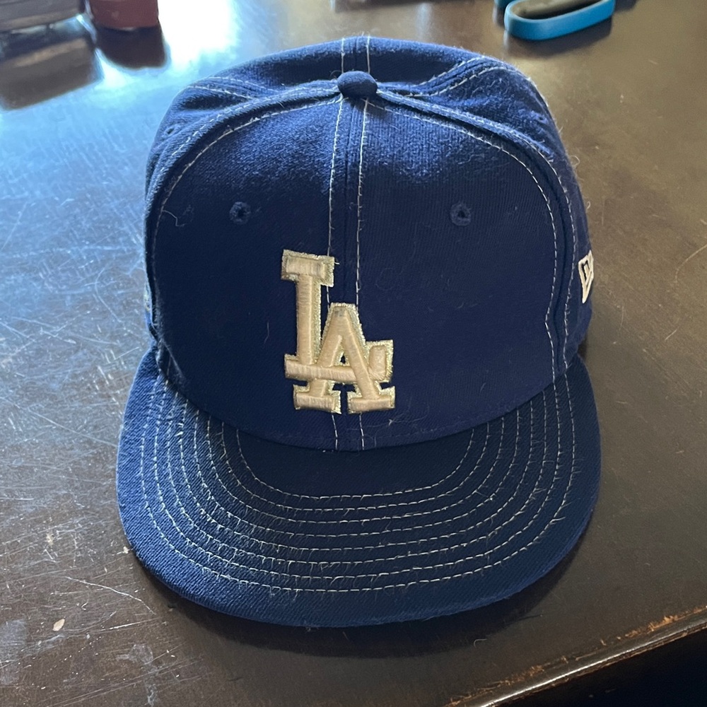 New Era Navy Blue LA Logo Cap 50th Anniversary of Dodgers Stadium